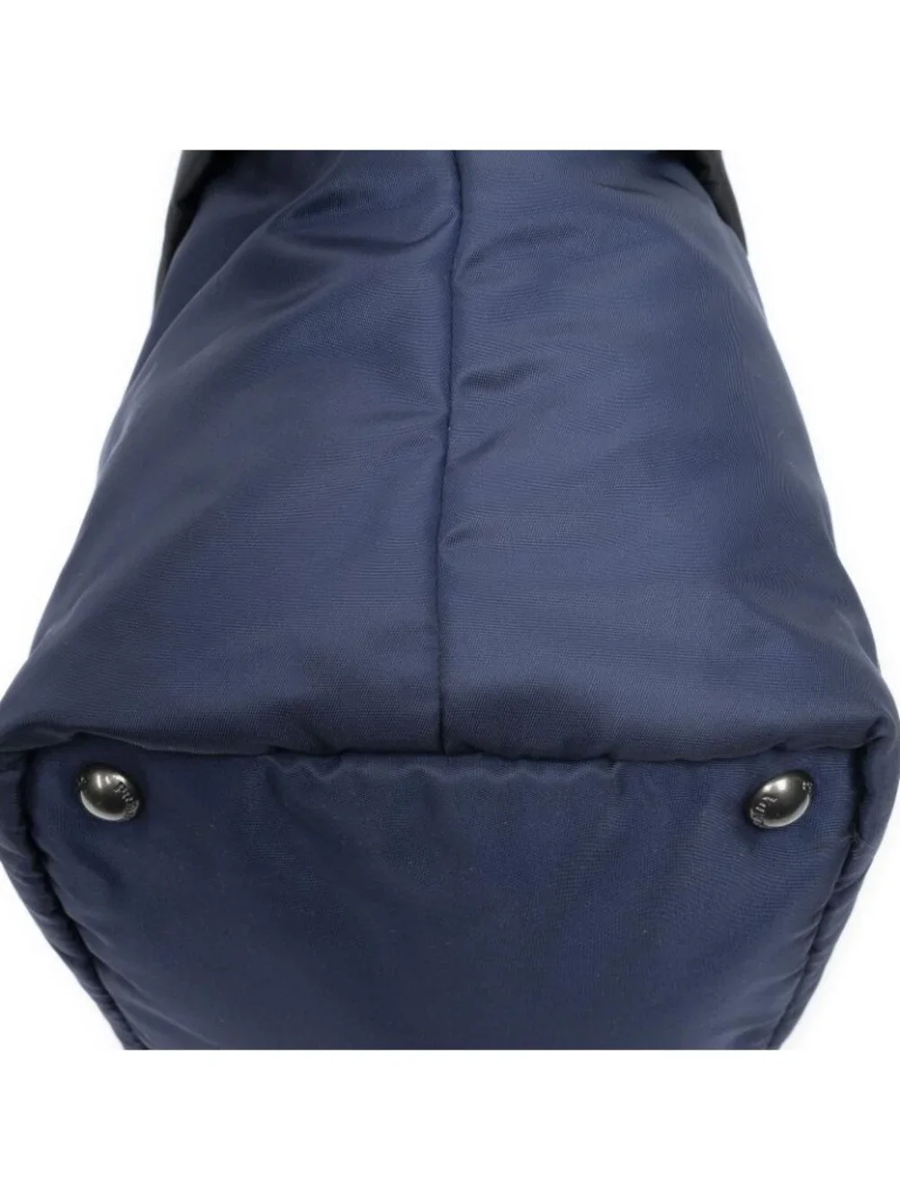 Prada Small Reversible Tote Bag Navy Black Nylon Canvas
